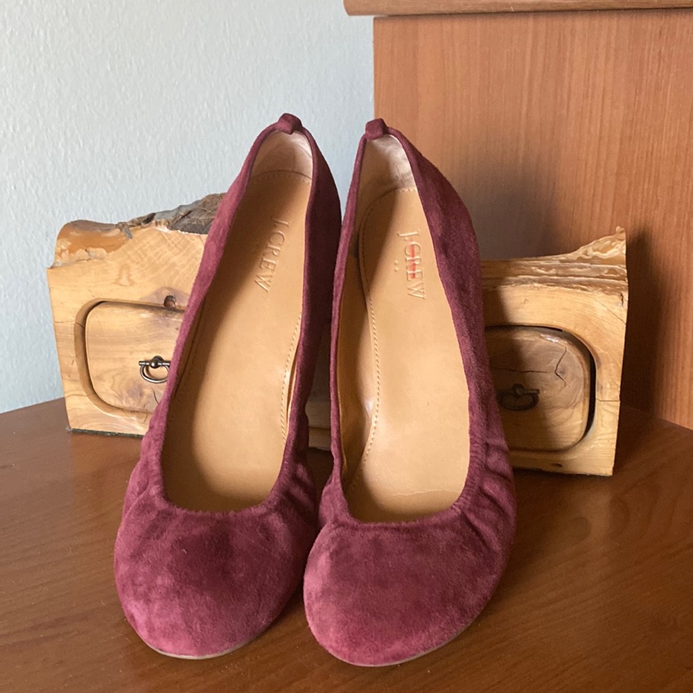 J. Crew Suede Anya Flats - Picture 1 of 5
